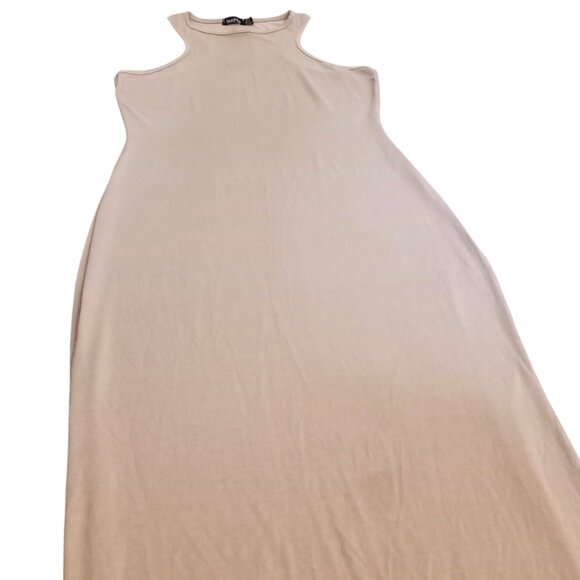 Boohoo Women’s Sleeveless Bodycon Maxi Dress – Beige, Size 6 (US) - Picture 5 of 10
